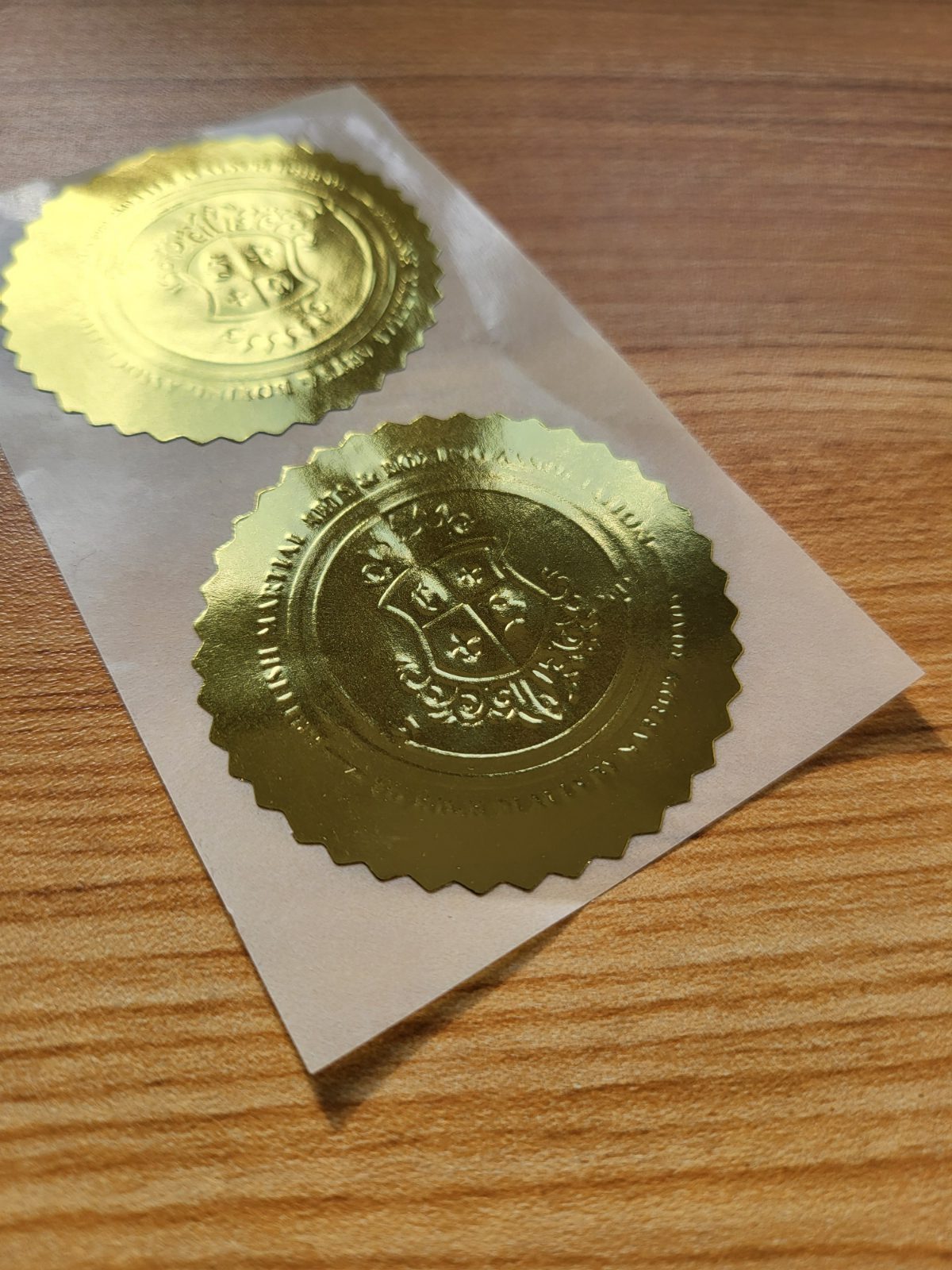 Gold Embossed Certificate Seals - Image 3