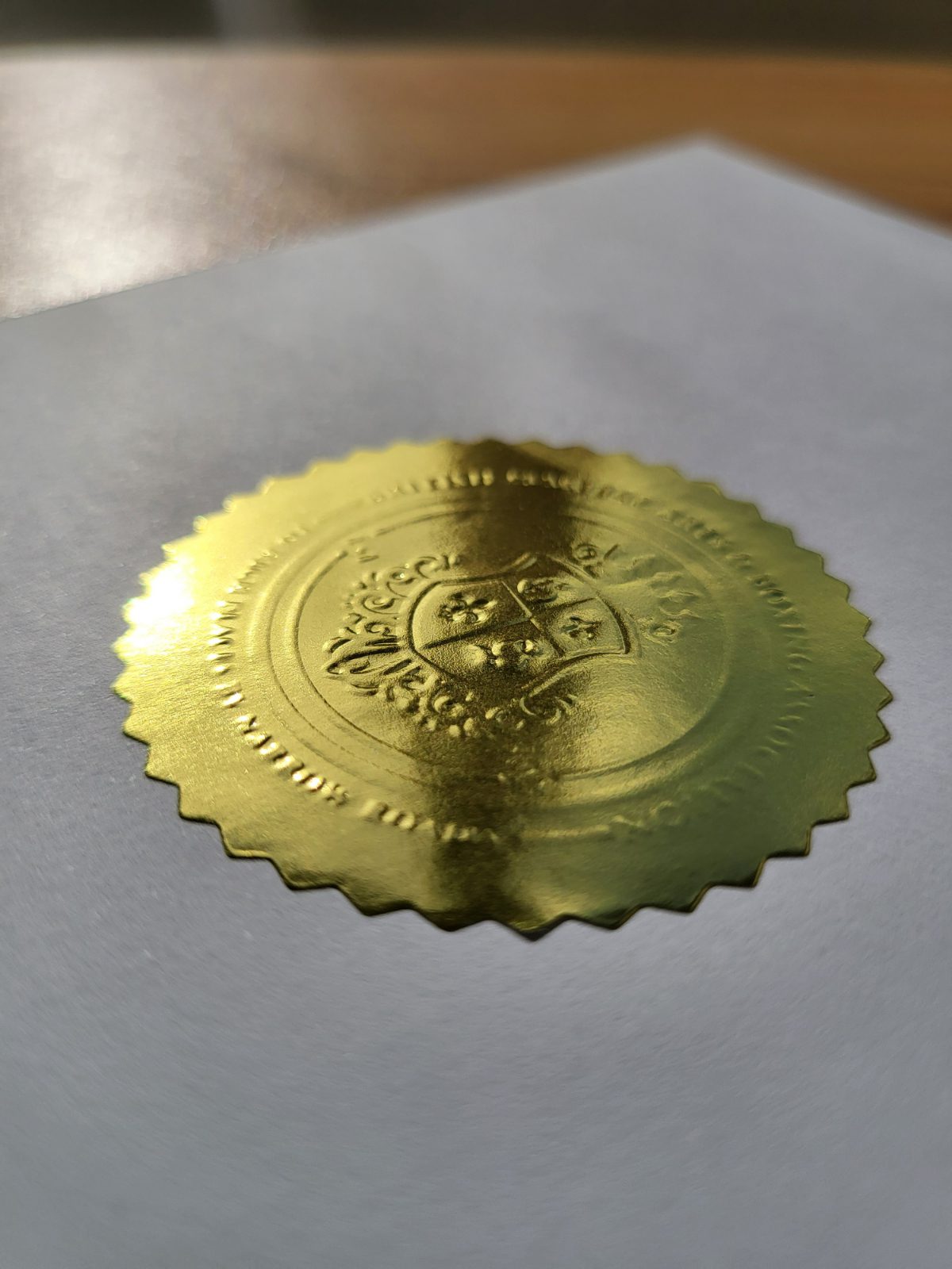 Gold Embossed Certificate Seals - Image 4