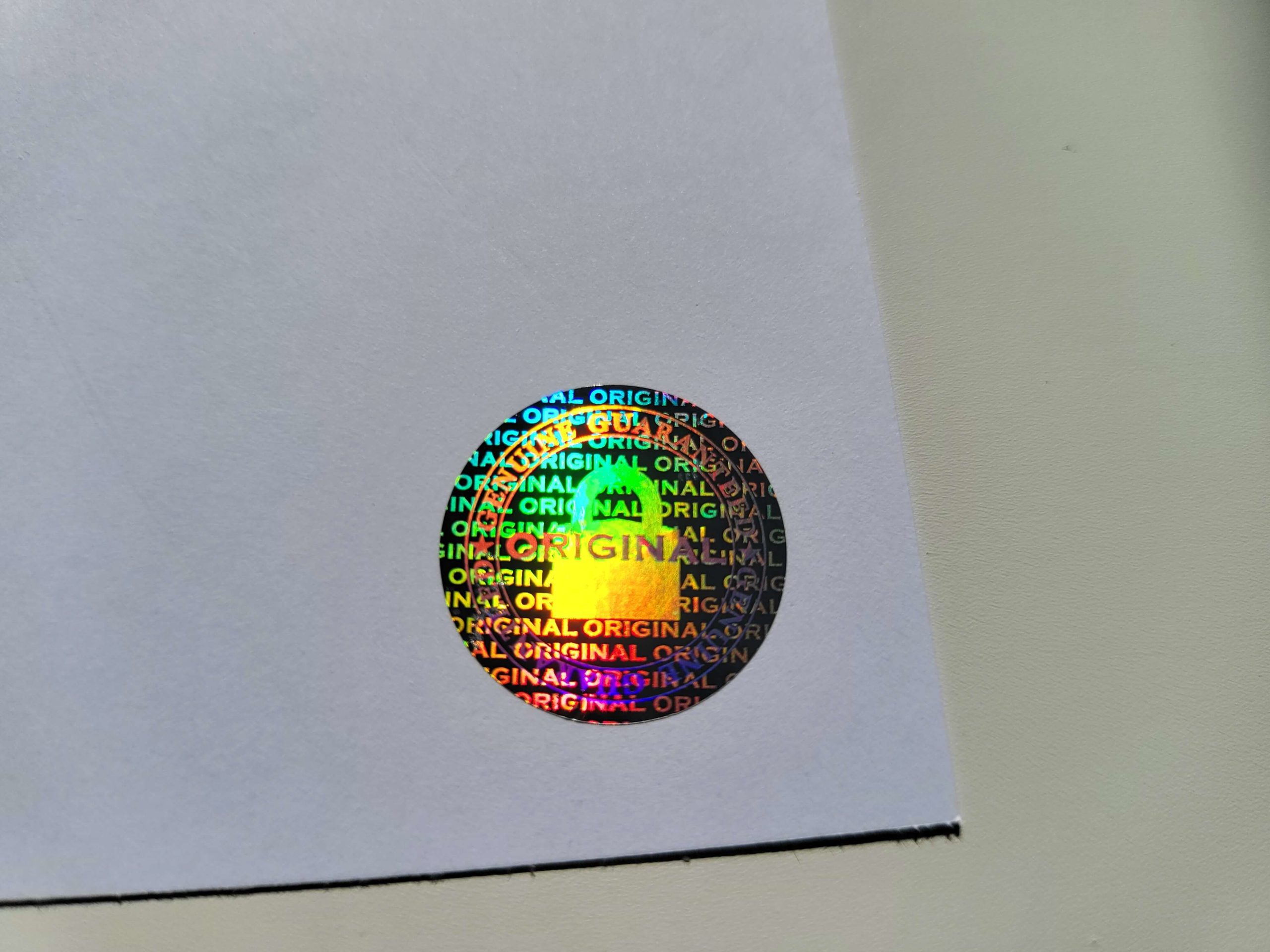 Original Padlock Certificate Holographic Sticker (LGSR) - Image 5