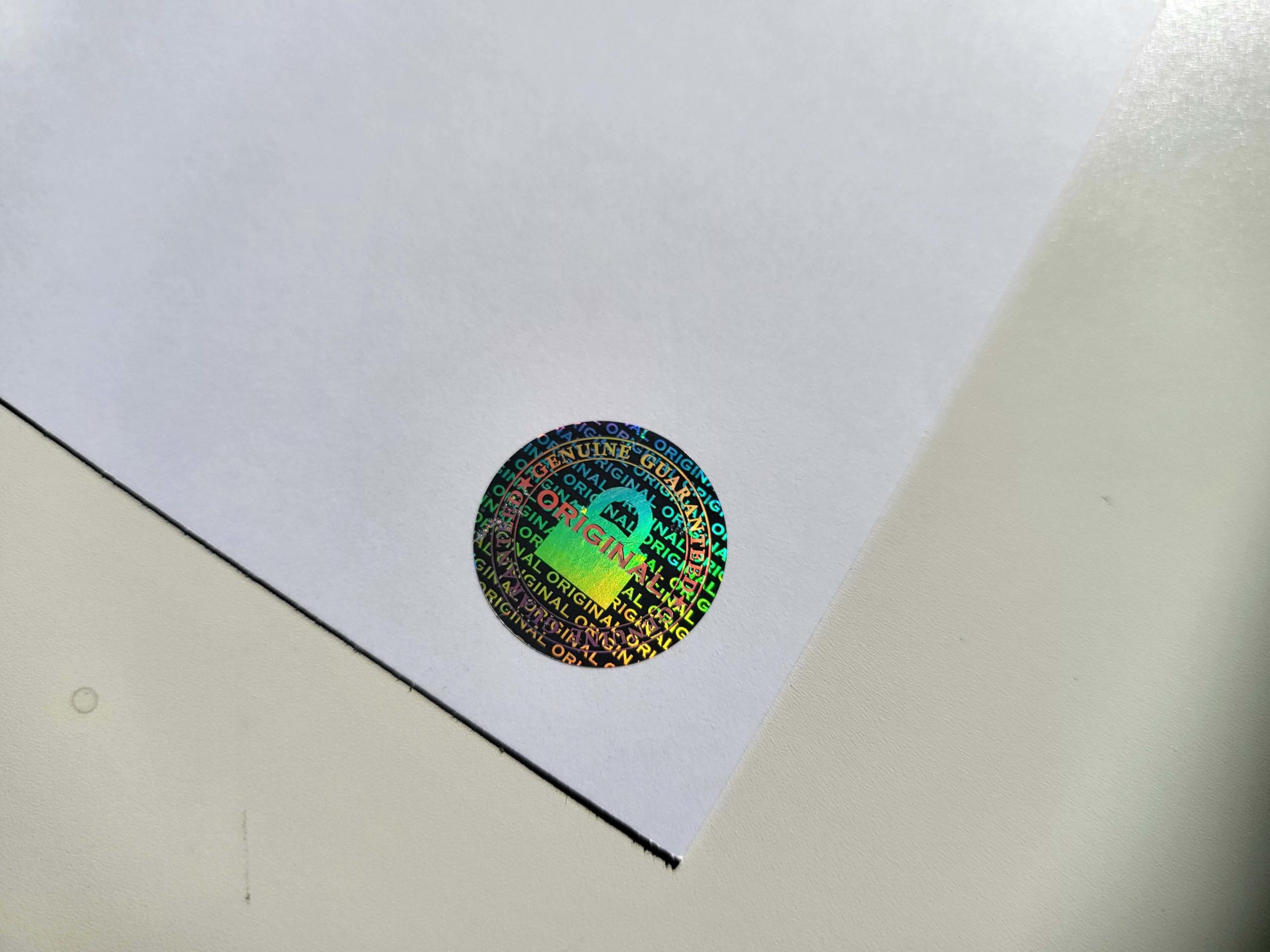 Original Padlock Certificate Holographic Sticker (LGSR) - Image 3
