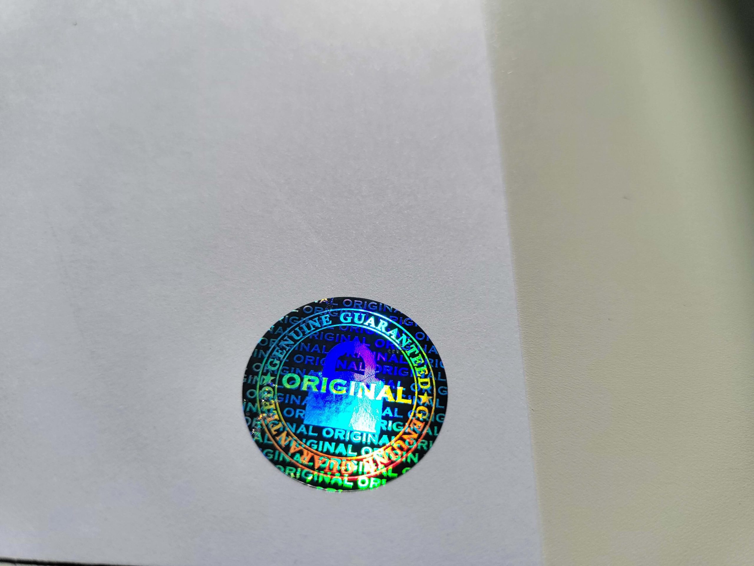 Original Padlock Certificate Holographic Sticker (LGSR) - Image 2