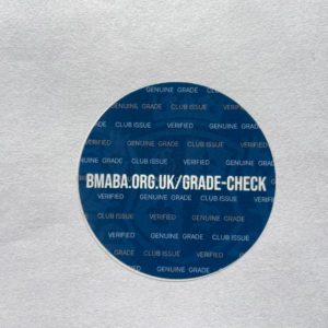 Grade-Check Genuine Grade Sticker