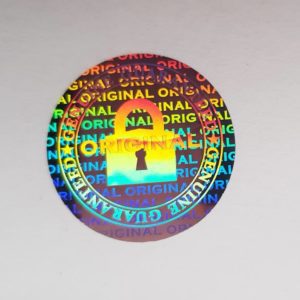 Original Padlock Certificate Holographic Sticker (LGSR)