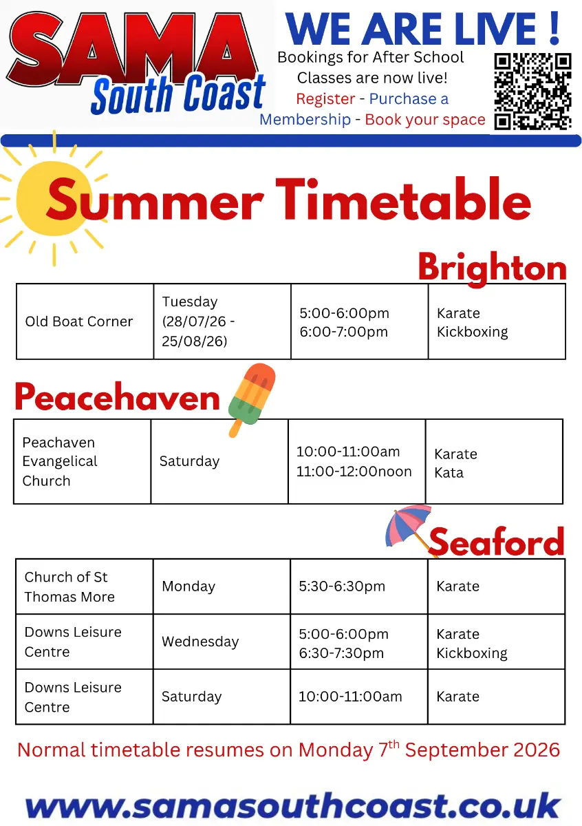Summer timetable leaflet