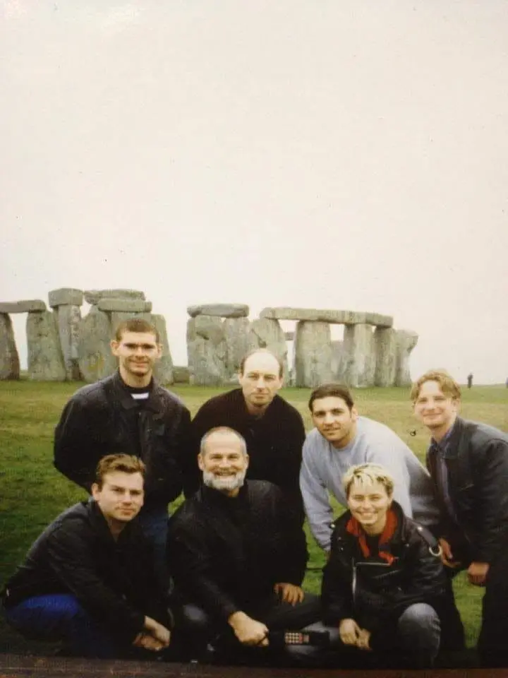 With Ninja Master Stephen K Hayes at Stonehenge